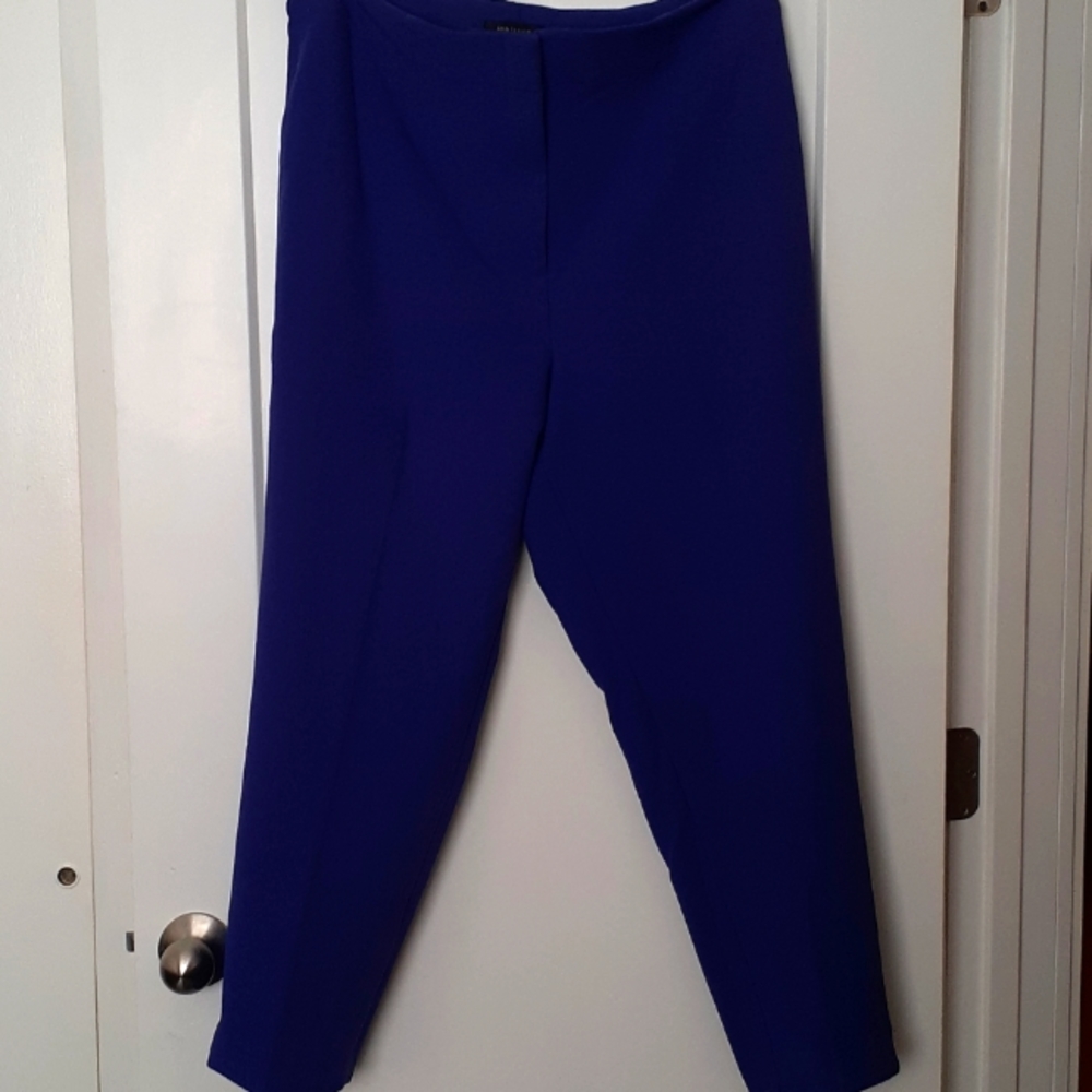 Bright purple ankle length dress pants size 14